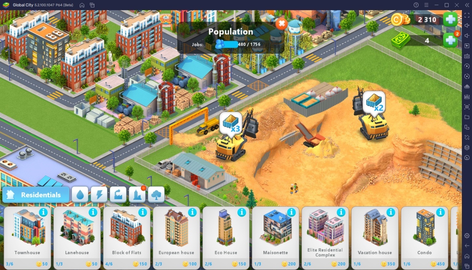 Le Guide du Débutant de BlueStacks pour Global City: Build and Harvest