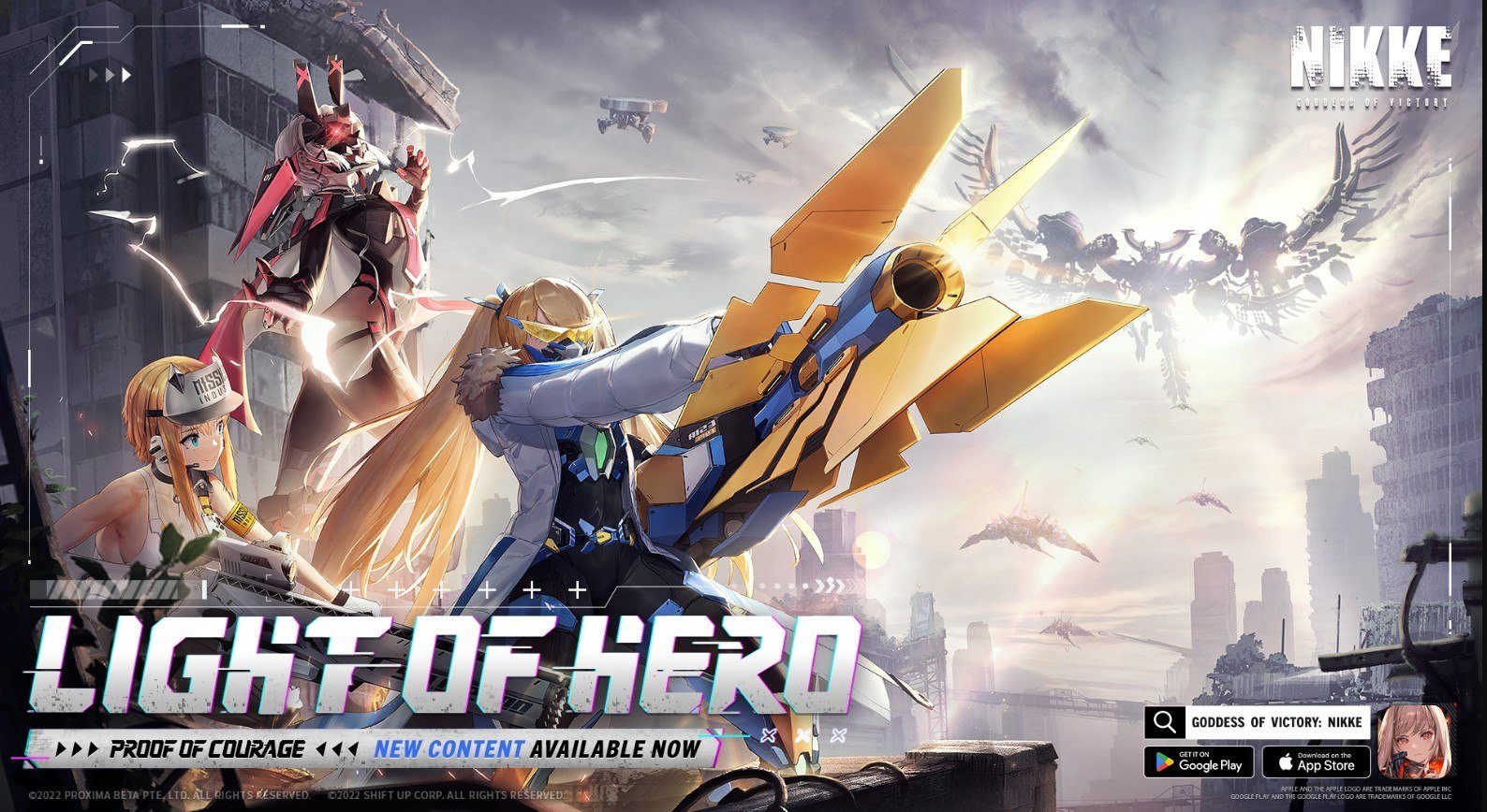 GODDESS OF VICTORY: NIKKE - Hero of the Ark Laplace schließt sich mit dem Light of Hero-Update dem Roster der Charaktere an