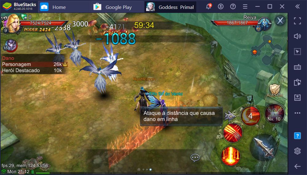 Aprenda a jogar Goddess: Primal Chaos no PC usando o BlueStacks