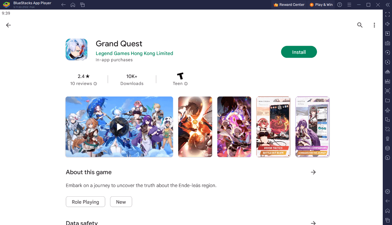 Step-by-Step Guide: How to Play Grand Quest on PC or Mac with BlueStacks