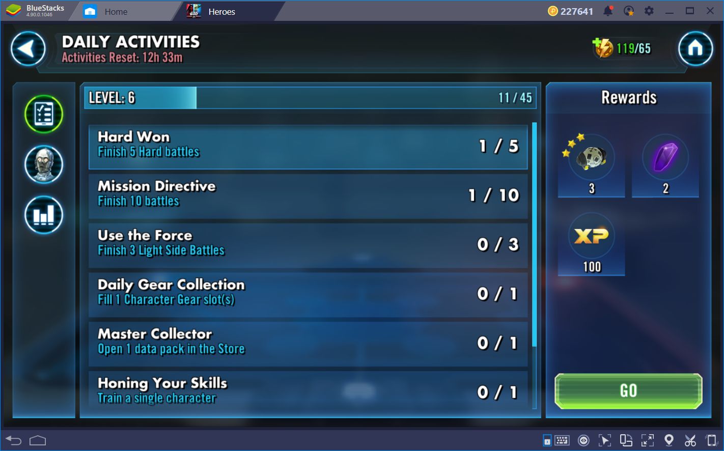 star wars galaxy of heroes farming bot