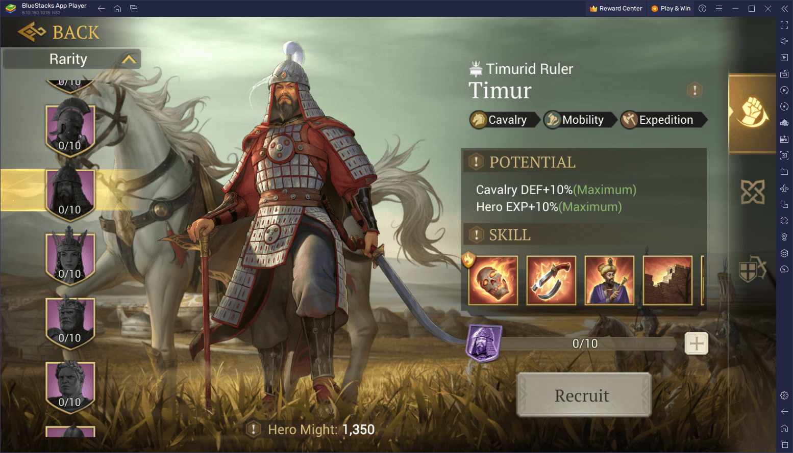 Game of Empires: Warring Realms - Список рангов: лучшие и худшие герои в  игре | BlueStacks