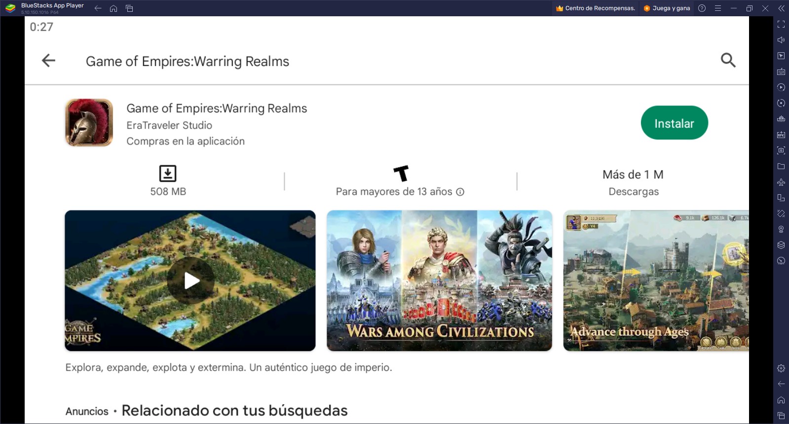 Cómo jugar Game of Empires: Warring Realms en PC con BlueStacks