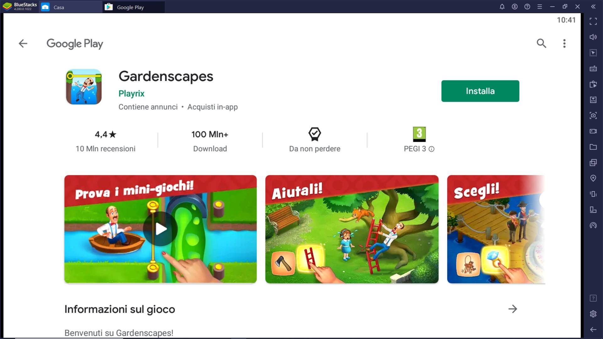 Gioca Gardenscapes su PC e Mac con BlueStacks