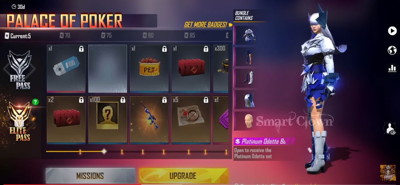 Garena Free Fire: Предстоящий сезон 45 Февраль Детали Elite Pass