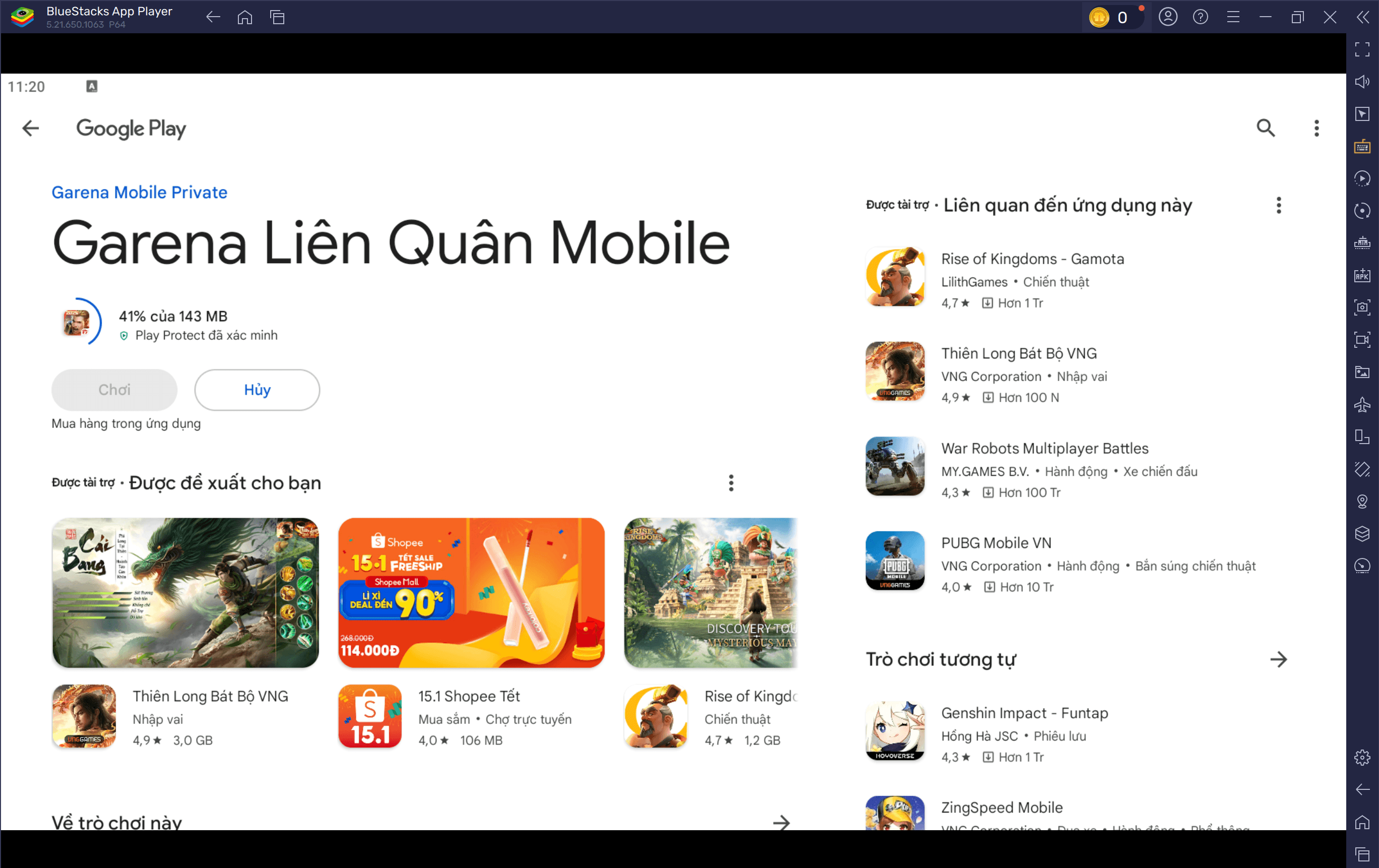 Hướng Dẫn Tải và Cài Đặt Tuyệt Tác MOBA Garena Liên Quân Mobile Trên PC Với BlueStacks Mới Nhất