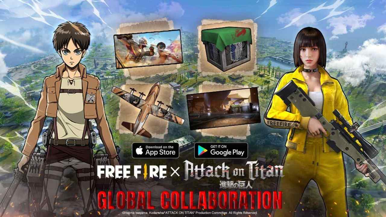 Garena Free Fire x Attack on Titan Crossover Event is Now Live