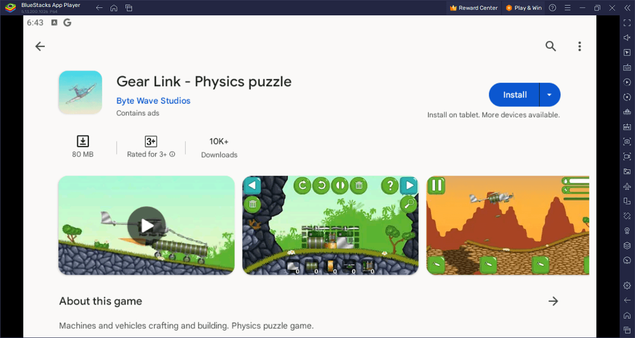 How to Play Gear Link - Physics puzzle on PC With BlueStacks