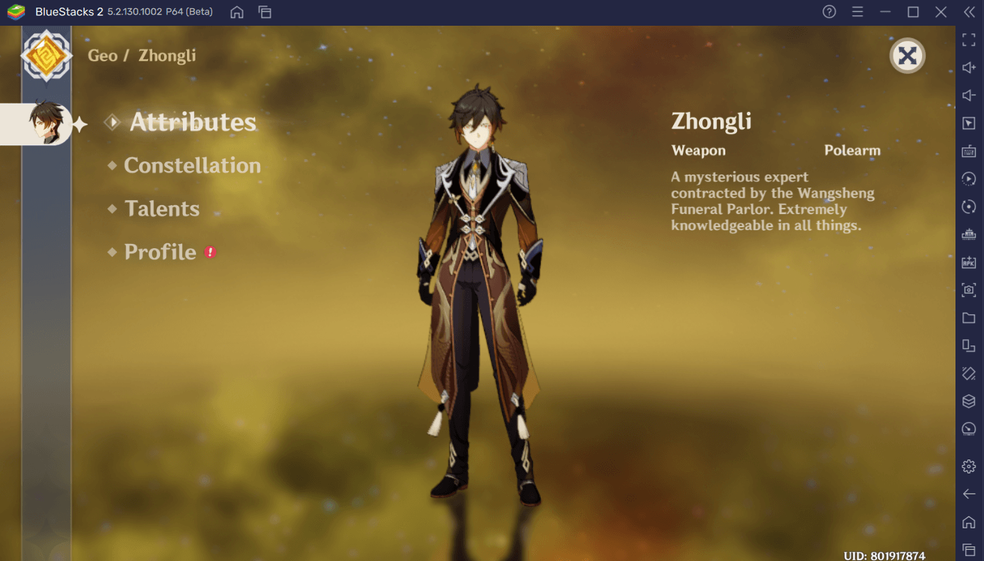 Zhongli: Profile, Strategy & Levelup Guide