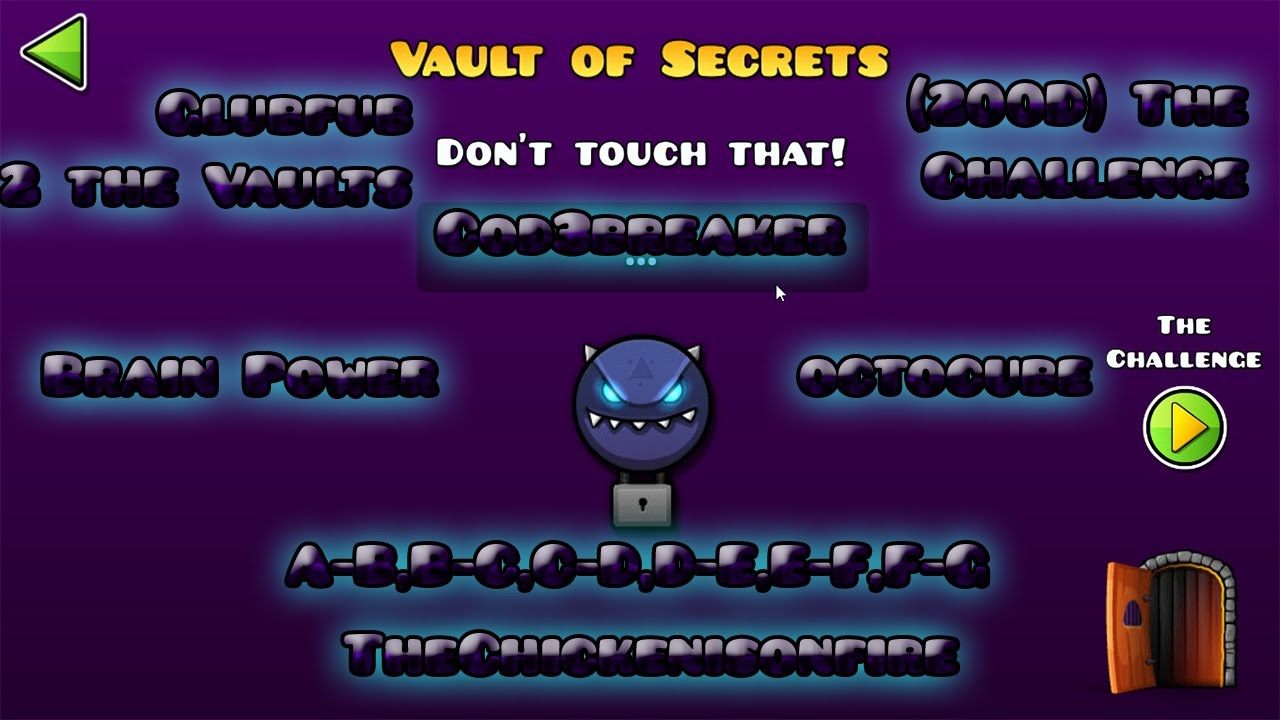 Geometry Dash Lite Анализ системы секретных кодов и скрытых хранилищ