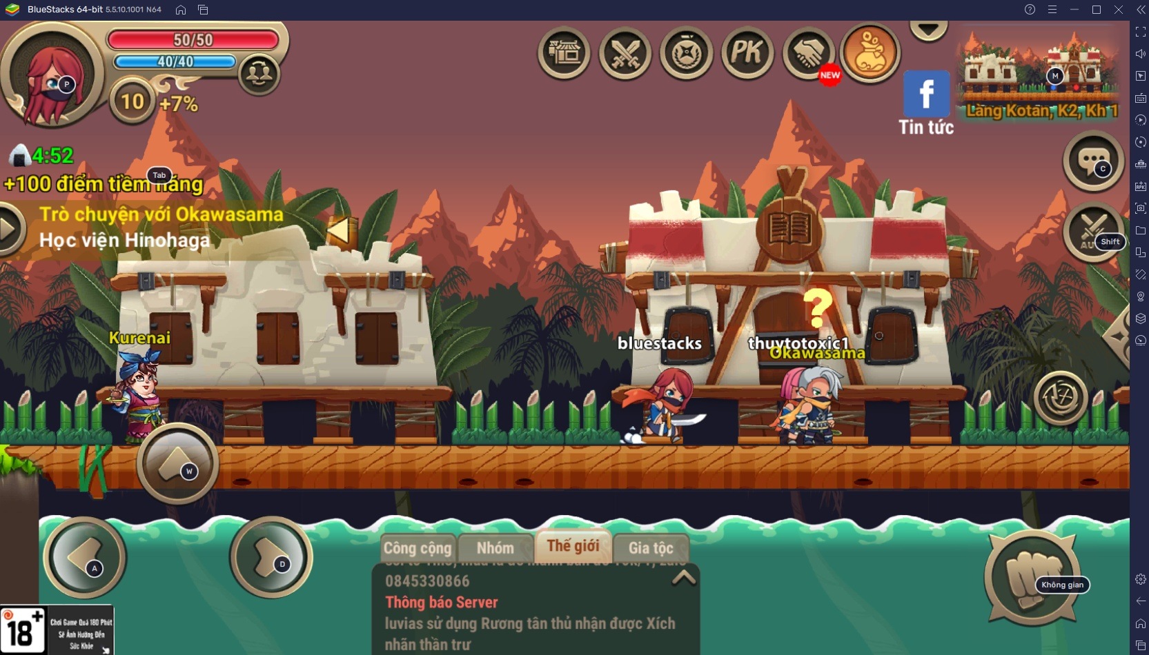 Trải nghiệm game ninja Gia Tộc Huyền Thoại trên PC với BlueStacks