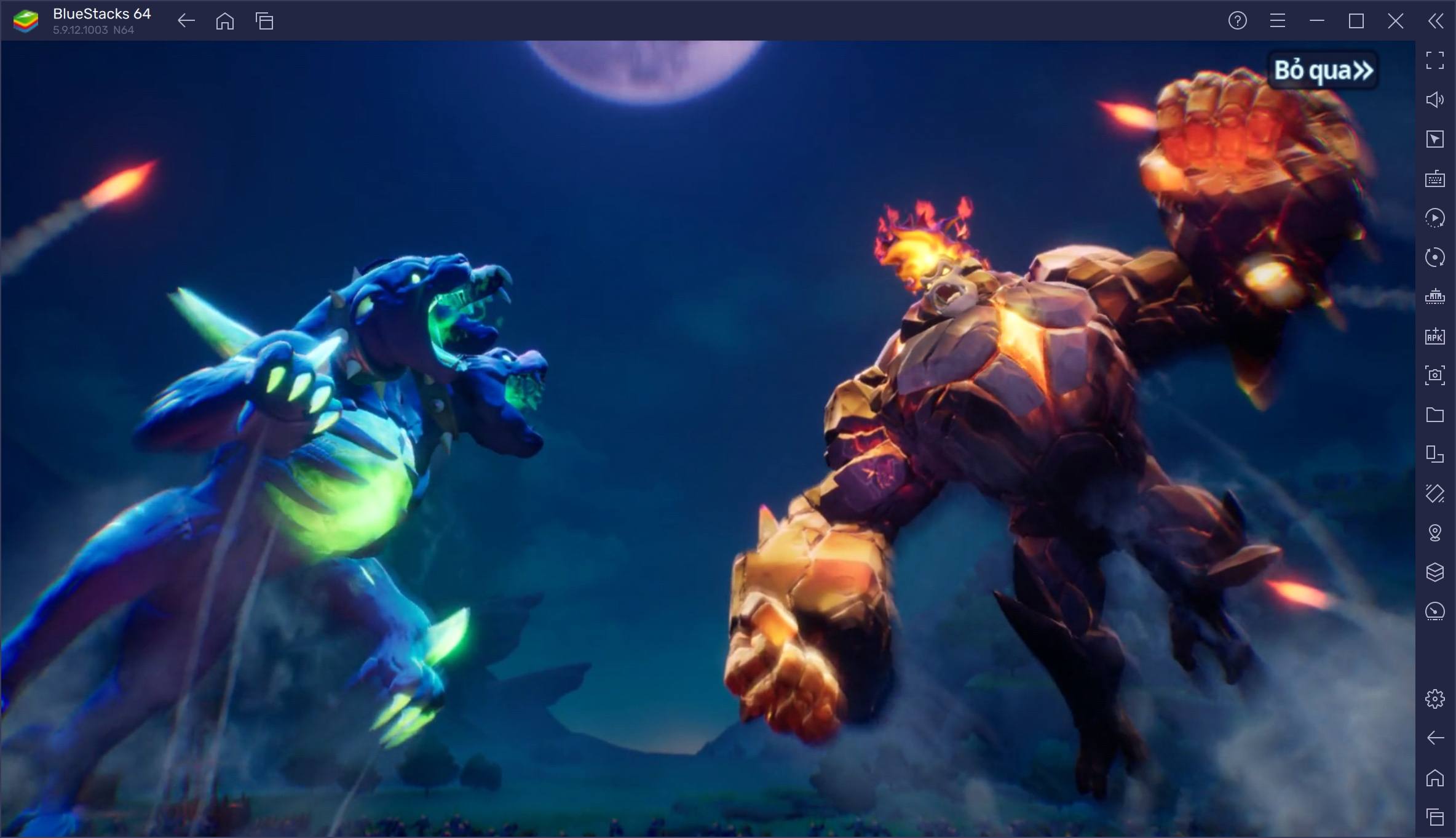 Trải nghiệm game chiến thuật Giant Monster War trên PC với BlueStacks