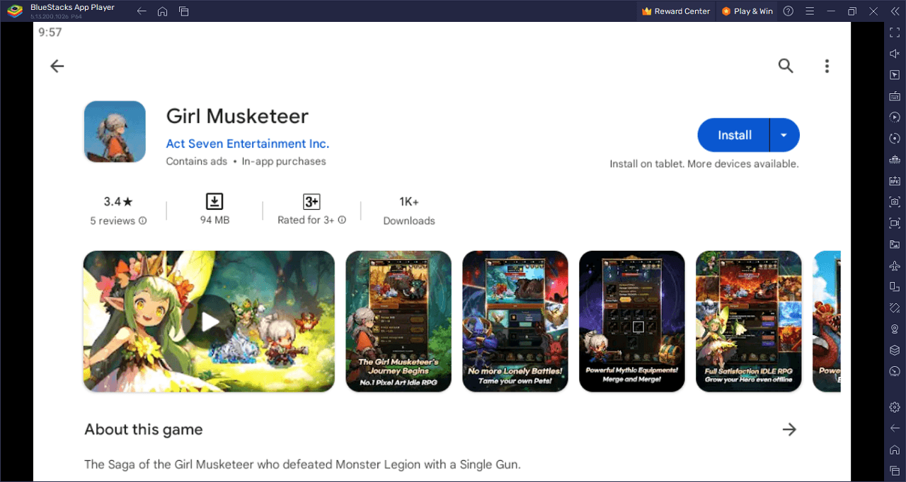 How to Play Girl Musketeer on PC with BlueStacks