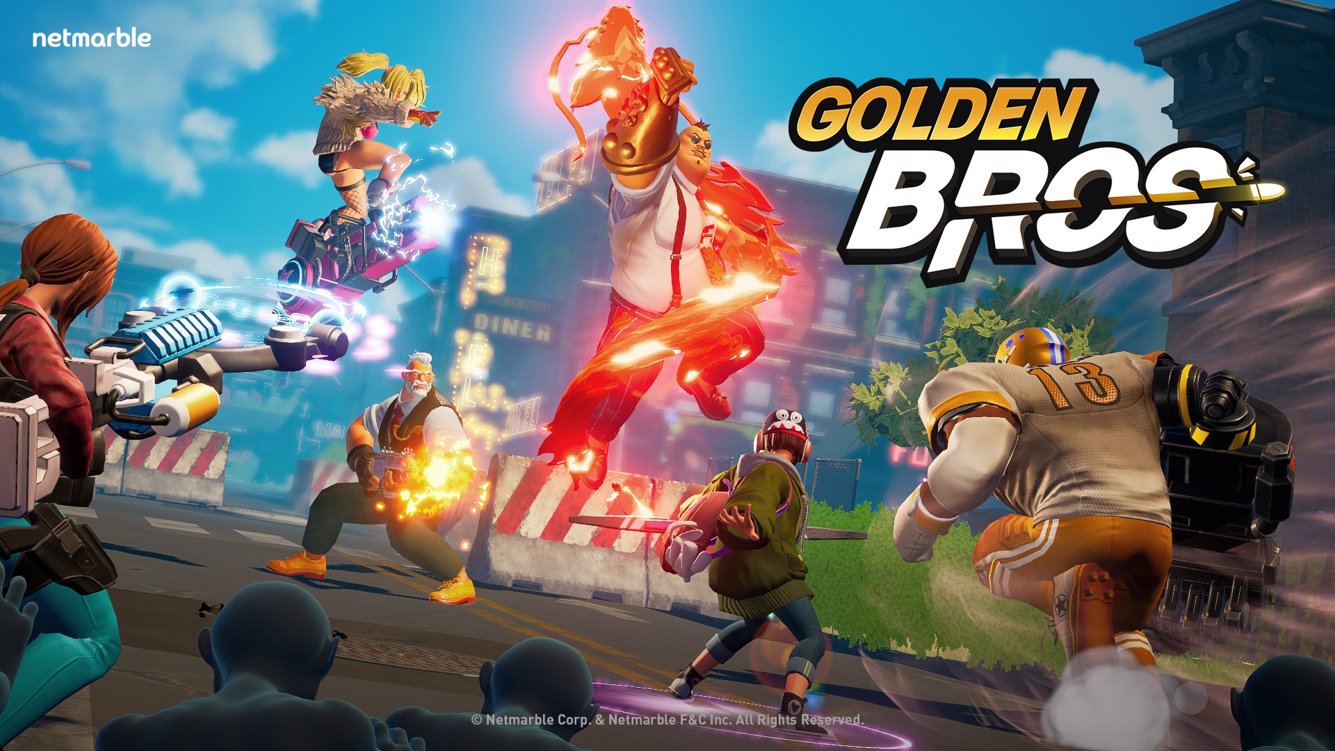 Netmarble to motorboat  a 3v3 play   to gain  shooter, Golden Bros, with blockchain technology