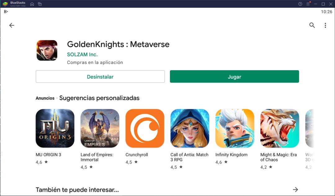 Cómo jugar GoldenKnights: Metaverse en PC con BlueStacks