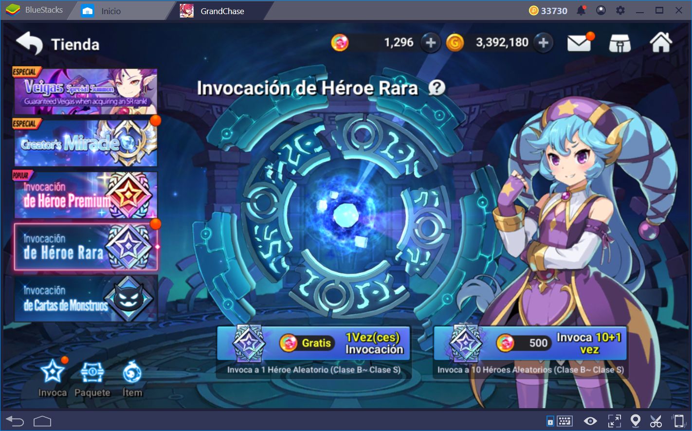 Guía De Mejoras e Invocaciones de Héroes en Grandchase