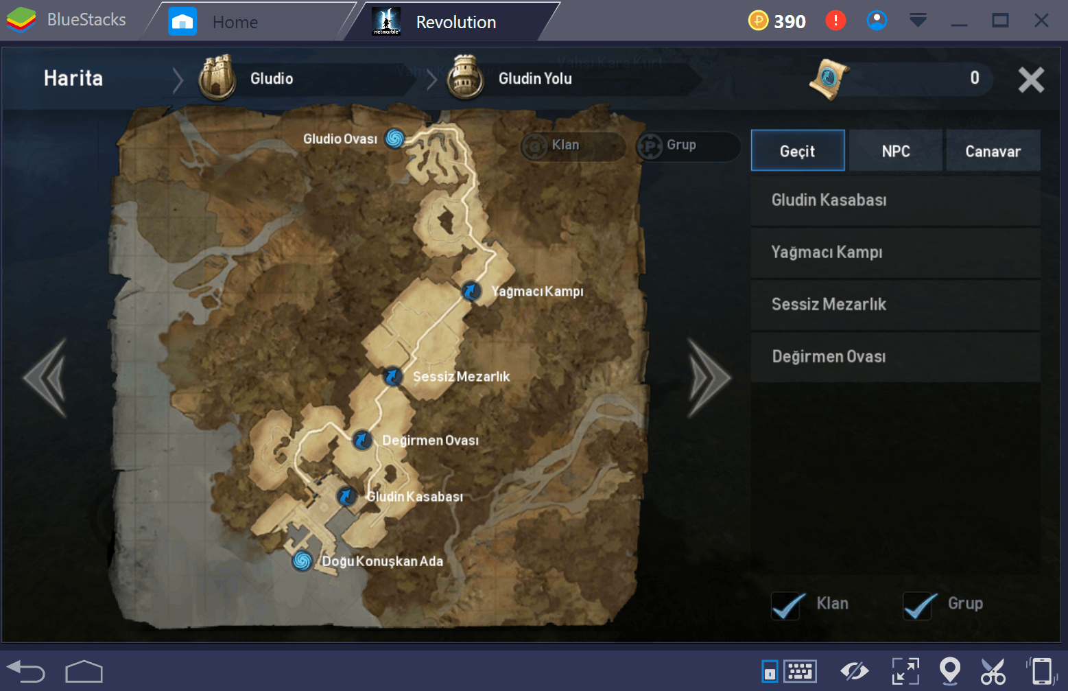 Lineage 2 Grinding Route Tr