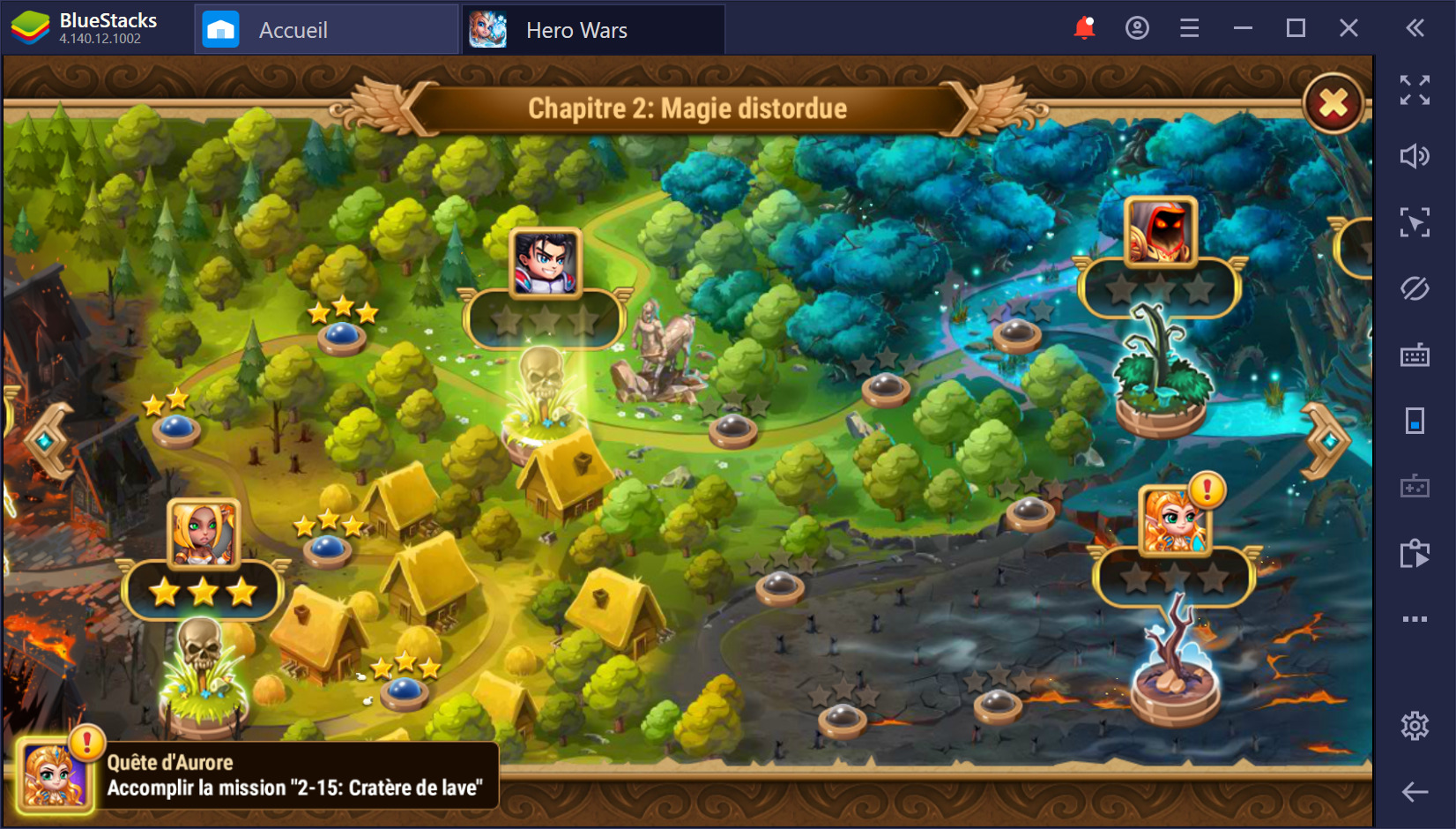 Guide BlueStacks pour Hero Wars sur PC