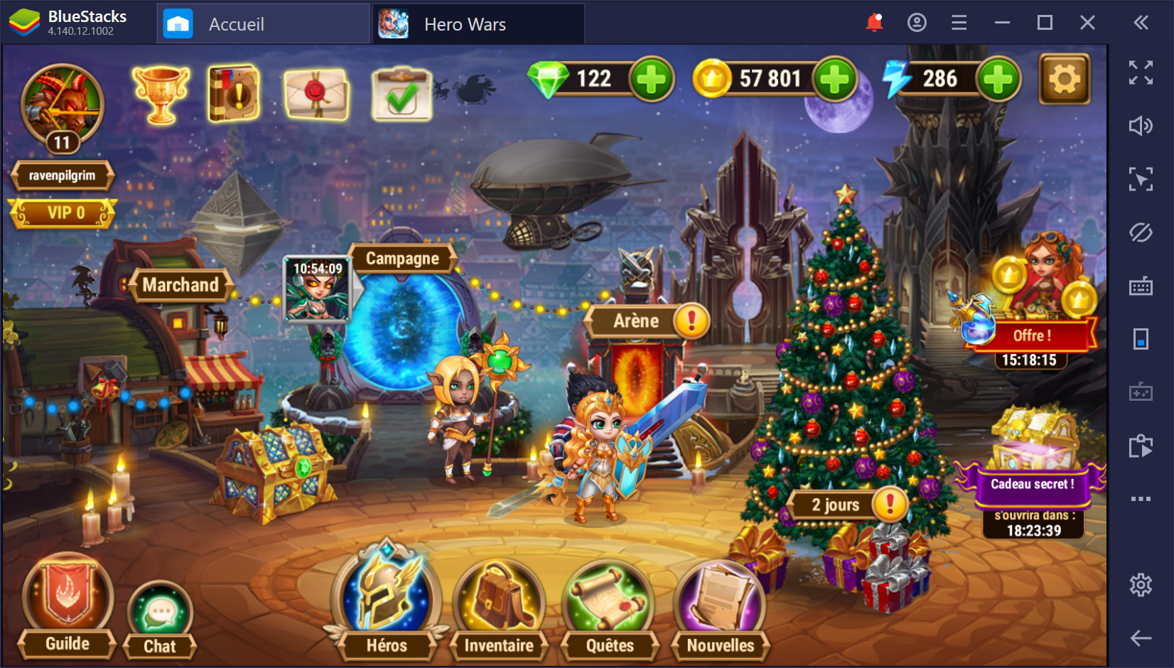 Guide BlueStacks pour Hero Wars sur PC