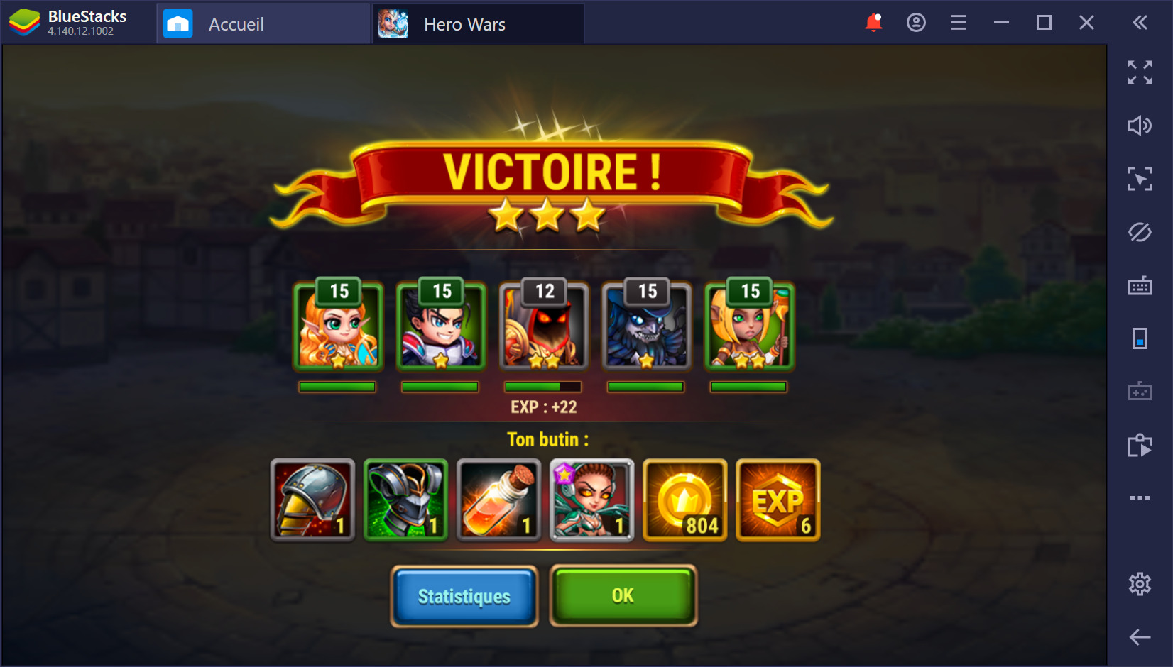 Guide BlueStacks sur le farming dans Hero Wars sur PC