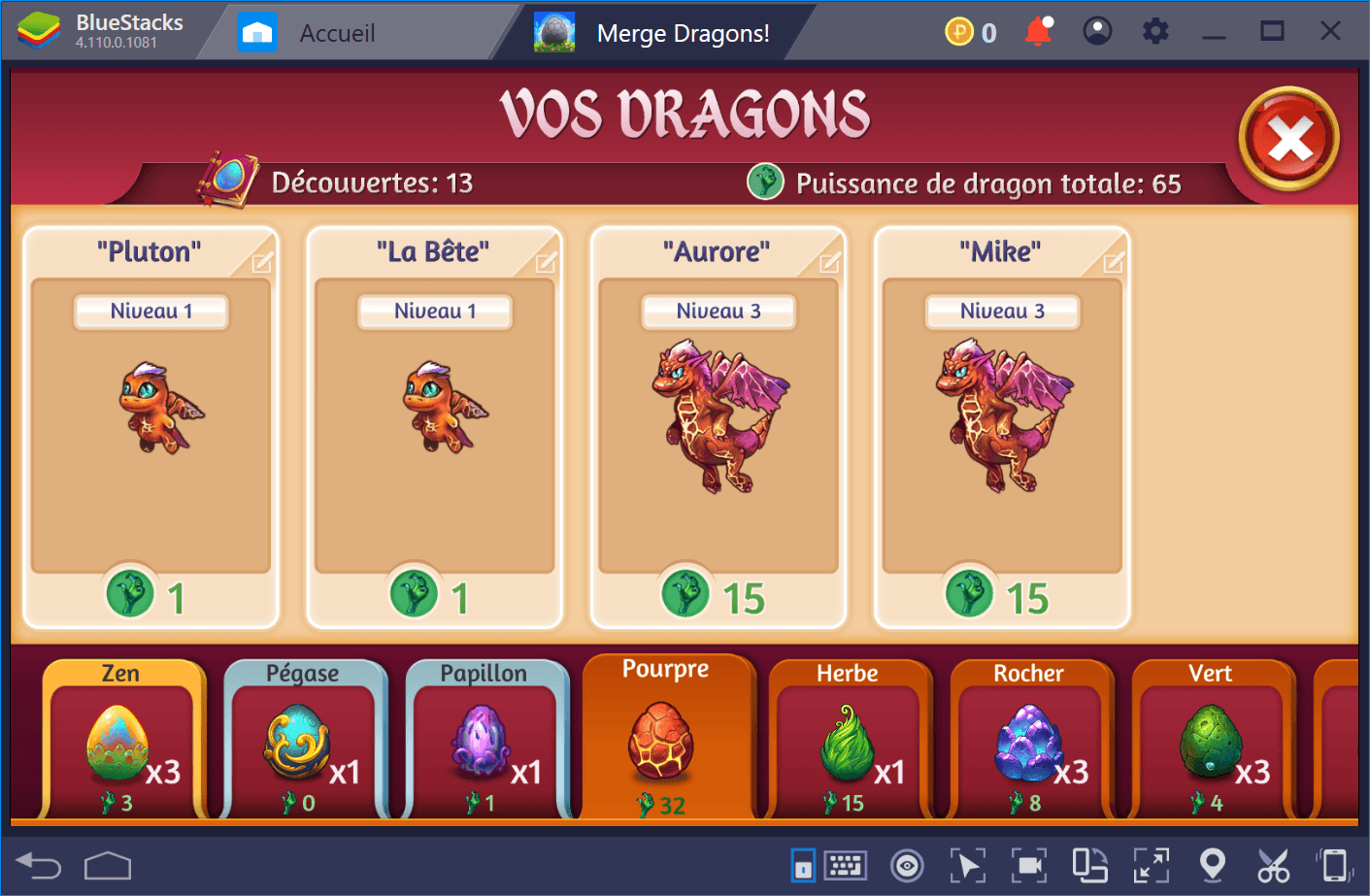 Guide de combinaisons pour Merge Dragons 