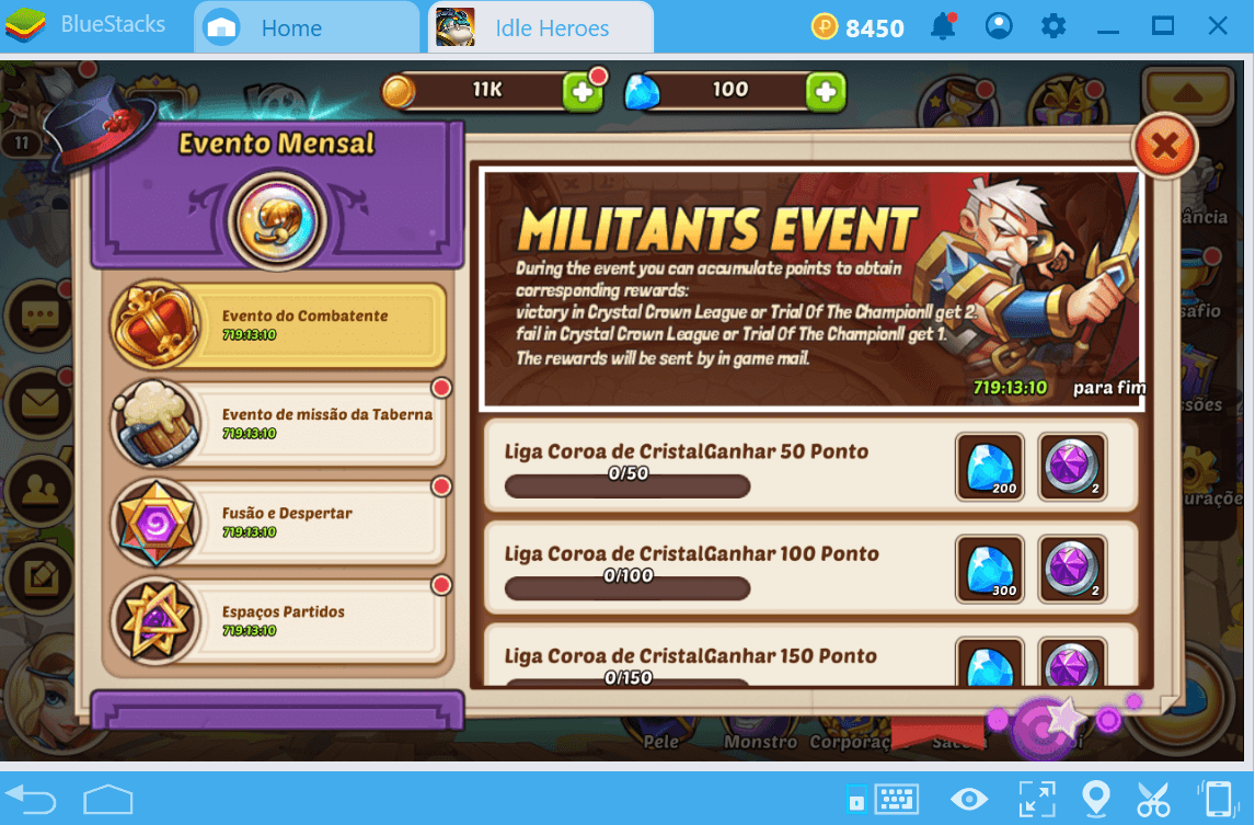 Um guia para eventos recorrentes em Idle Heroes