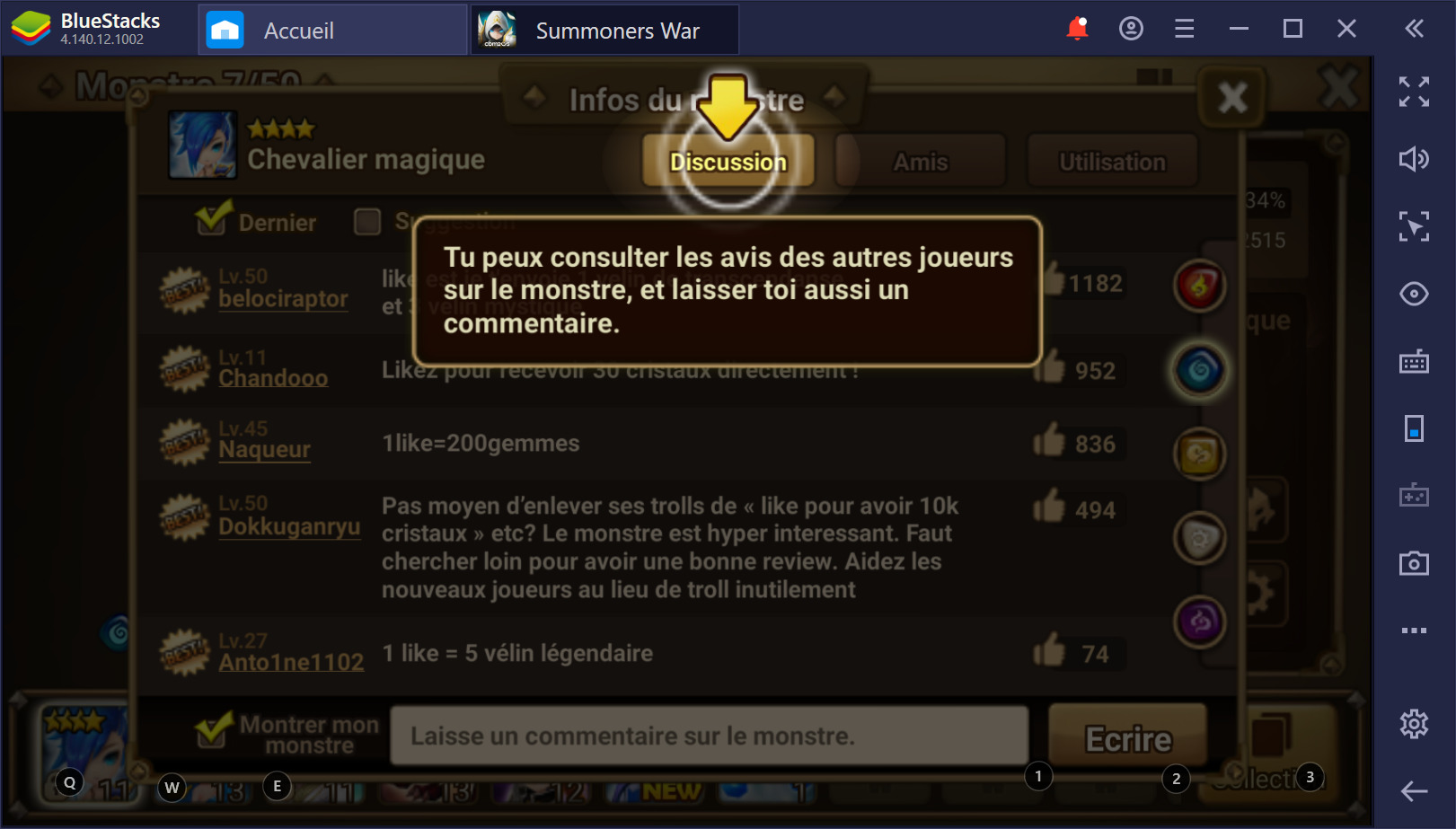 Guide pour débutants sur Summoners War