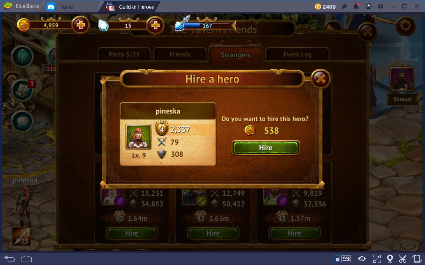 Come utilizzare la Taverna in Guild of Heroes - fantasy RPG