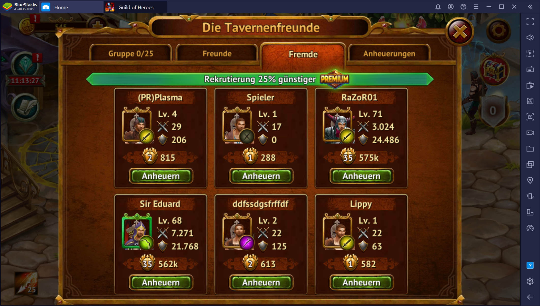 Guild of Heroes – Wie man die Taverne benutzt