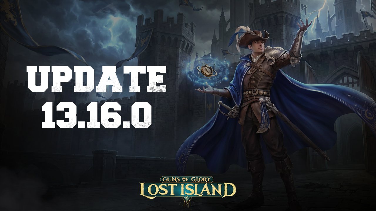 Guns of Glory Lost Island 13.16.0 Update – Unbound Adventurer Set, Wandering Merchant, and Red Envelopes