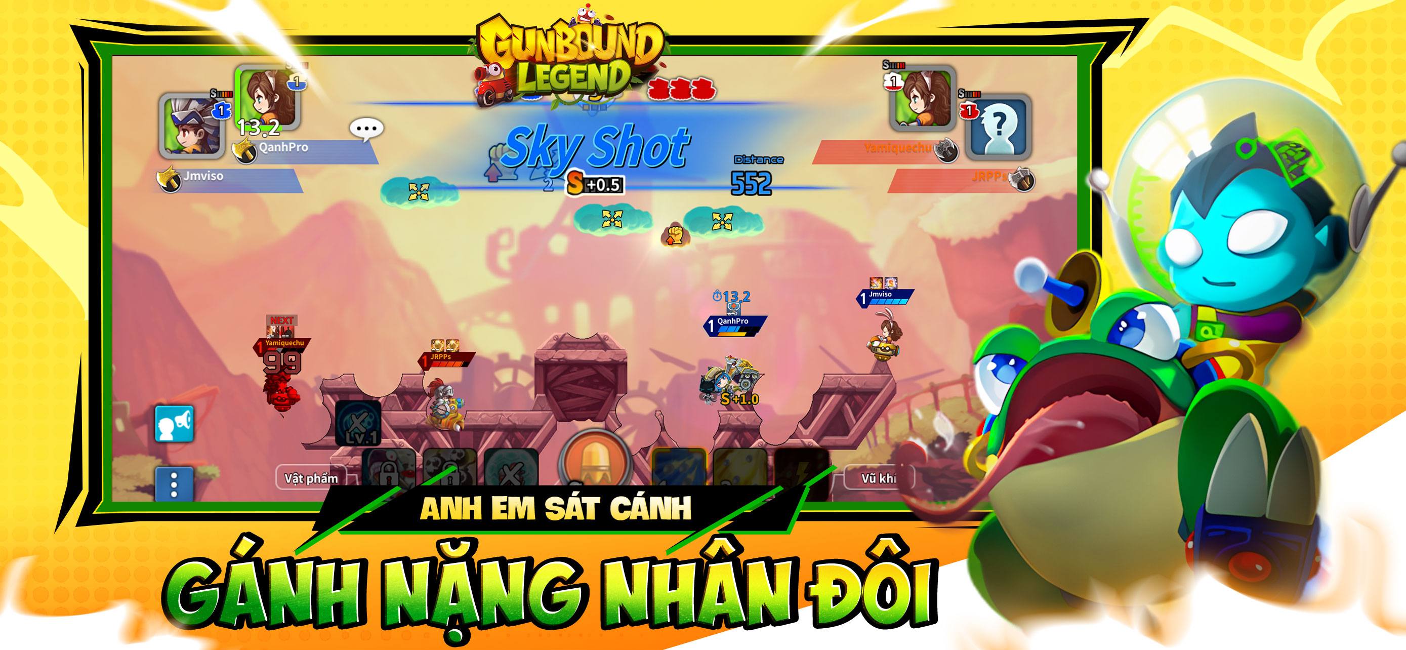 Hướng dẫn dành cho người mới khi chơi Gunbound Legend Vua Toạ Độ trên PC với BlueStacks
