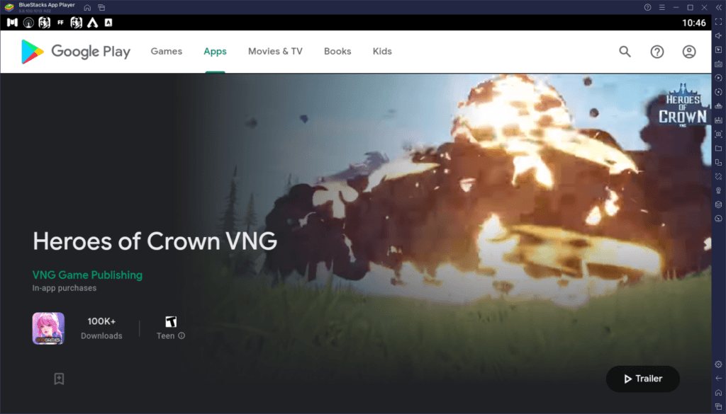 Играем в Heroes of Crown на ПК с помощью BlueStacks