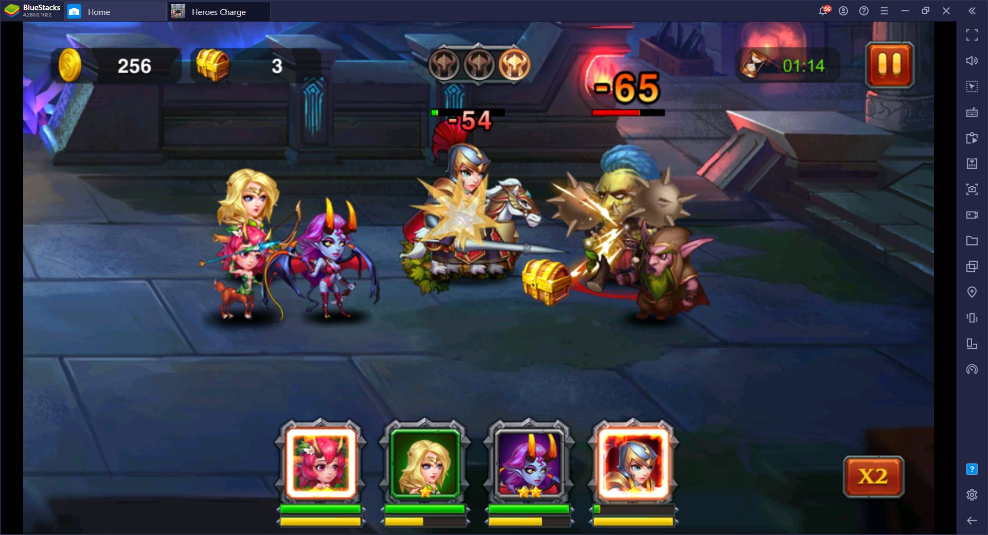 Heroes Charge BlueStacks İncelemesi (2021)