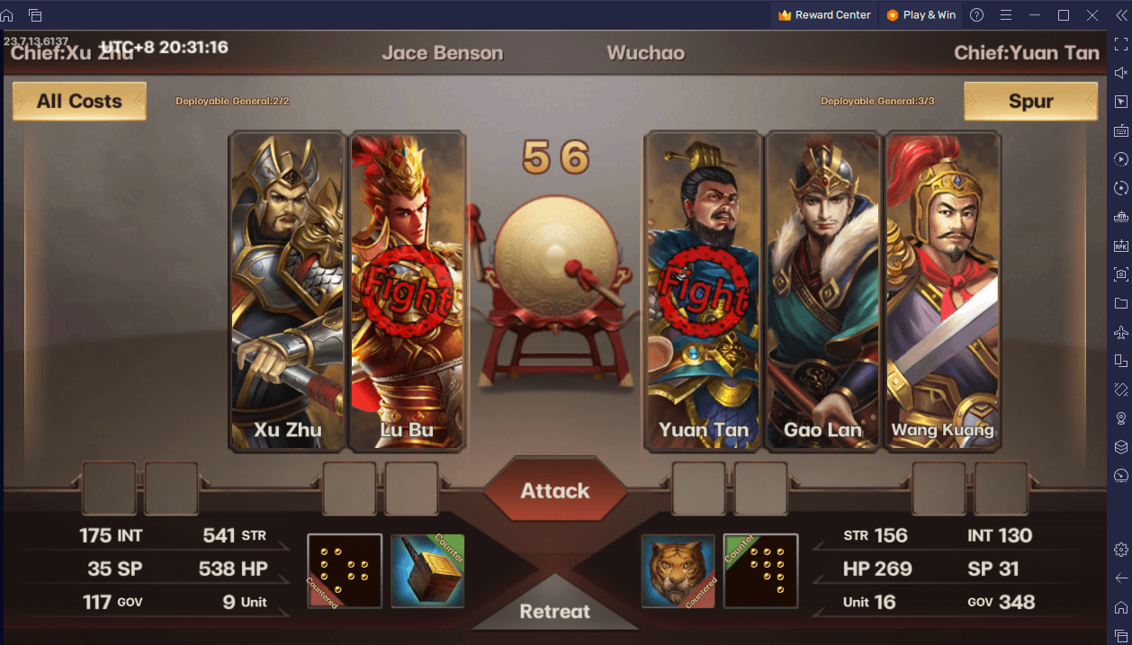 วิธีชนะการต่อสู้ใน Heroes Kingdom Samkok M