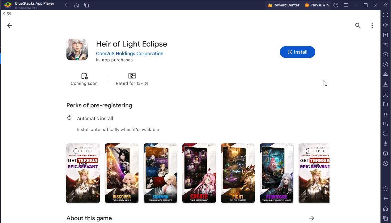 Heir of Light Eclipse Now Available for Pre-Registration