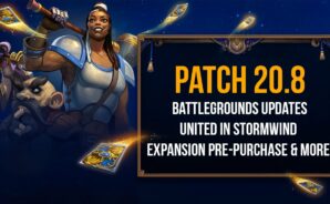 Hearthstone Patch 20.8 konzentriert sich auf bevorstehende United in Stormwind-Erweiterung, Schlachtfelder und Darkmoon-Preise