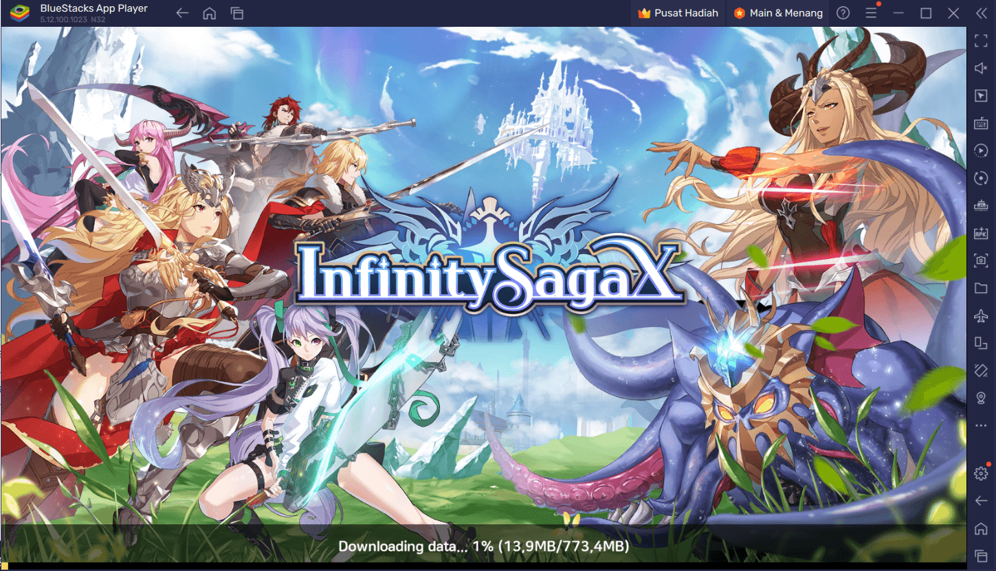 Panduan Memainkan Game Infinity Saga X di PC Dengan BlueStacks