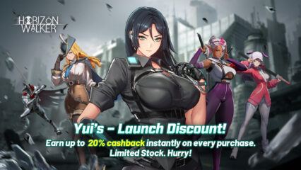 Yui’s Debut – Up to 20% Instant nowBux Cashback on Every Purchase in Horizon Walker!