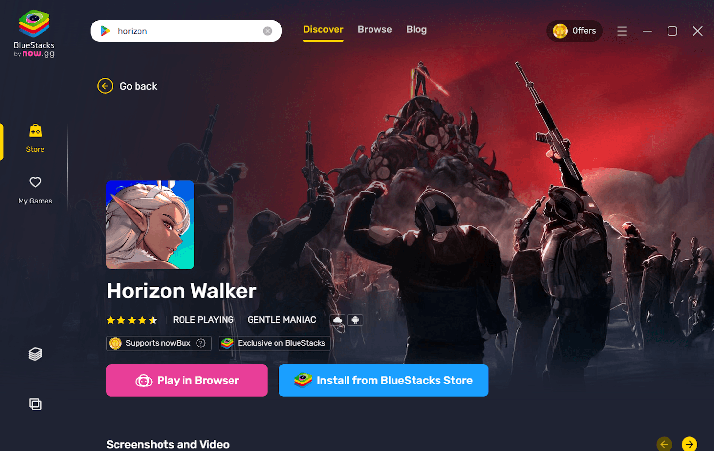 Comment Jouer à Horizon Walker sur PC ou Mac avec BlueStacks