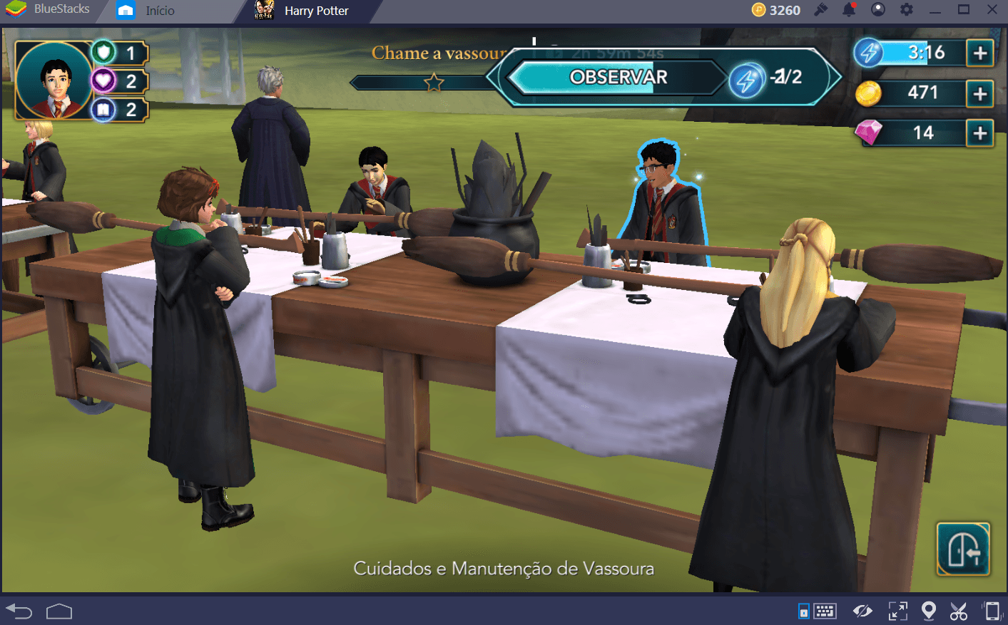 Guia de energia em Harry Potter: Hogwarts Mystery