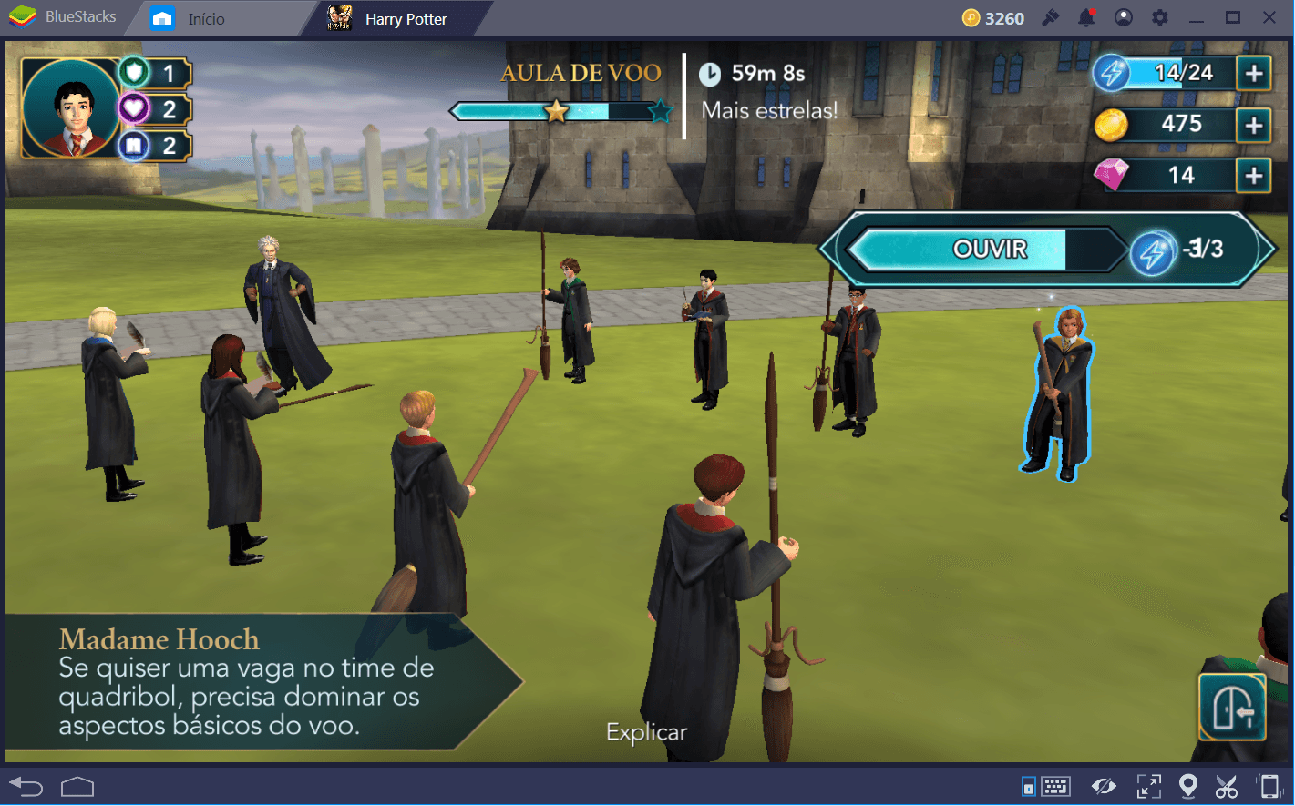 Guia de energia em Harry Potter: Hogwarts Mystery