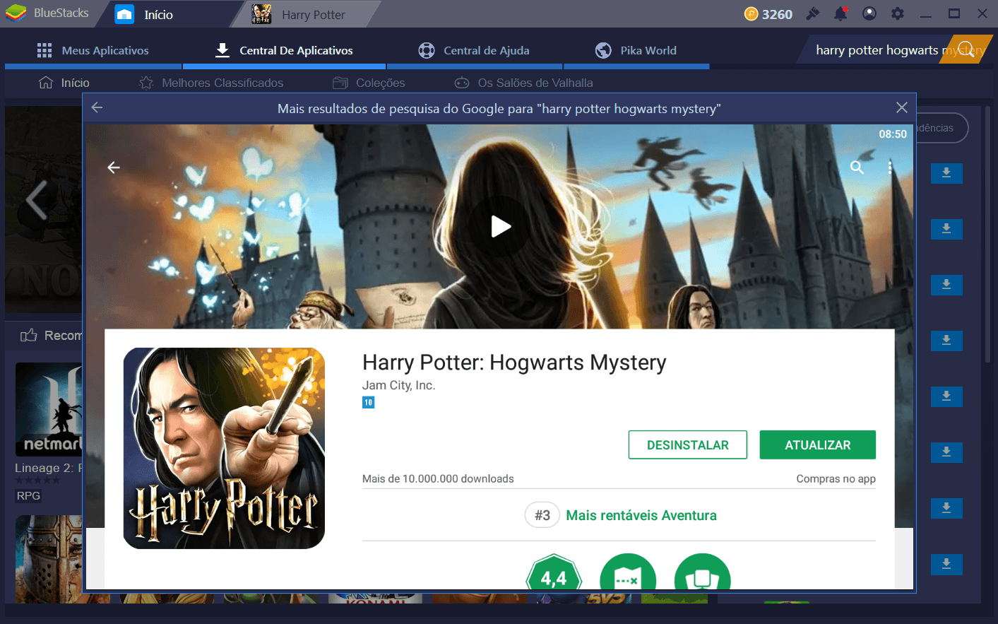 Como instalar Harry Potter: Hogwarts Mystery no Bluestacks