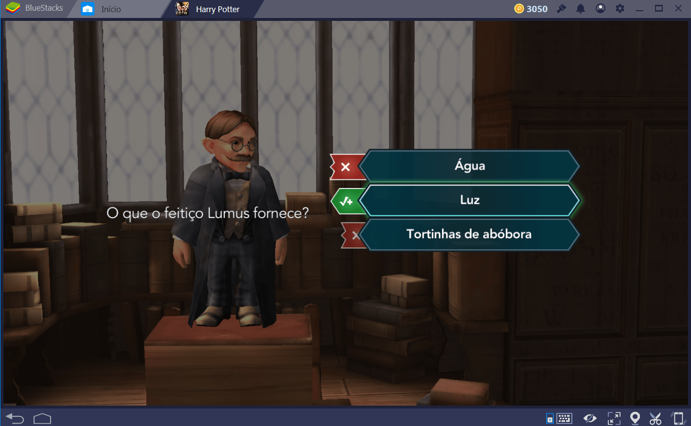 Guia dos quizzes em Harry Potter: Hogwarts Mystery