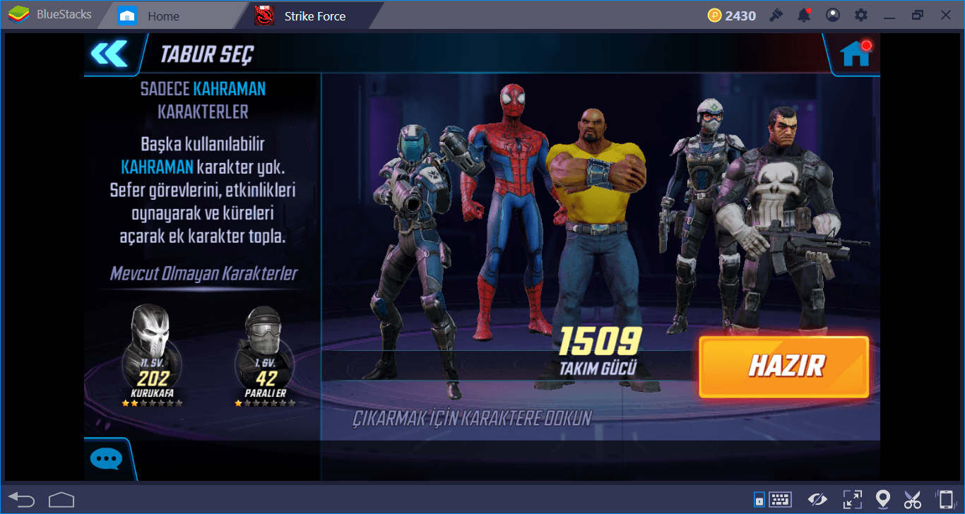 MARVEL Strike Force Savaş Sistemi ve Durum Etkileri