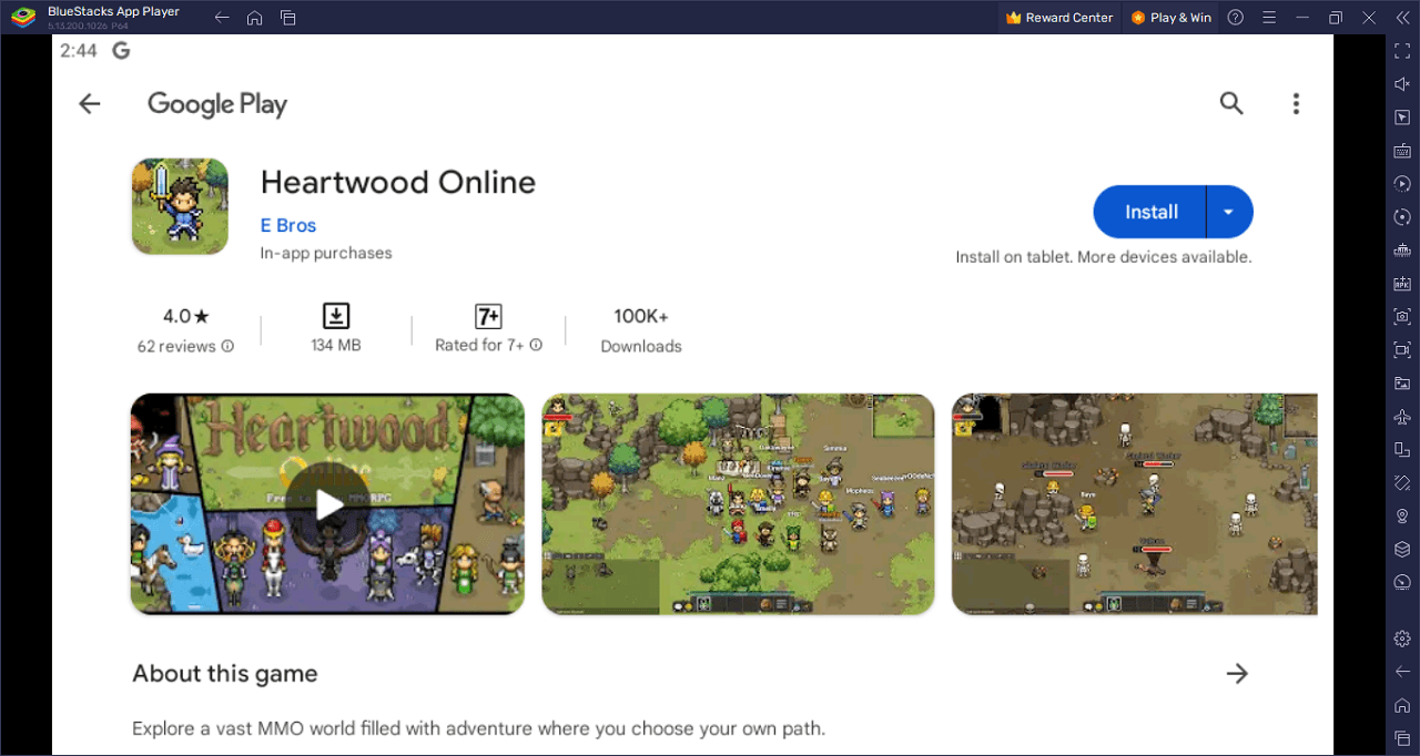 Heartwood Online no Steam