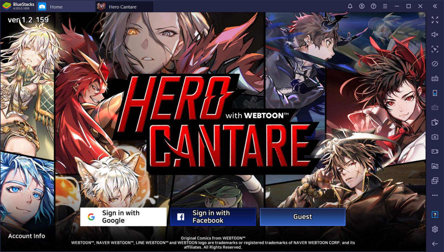 How to Play Hero Cantare With WEBTOON on PC