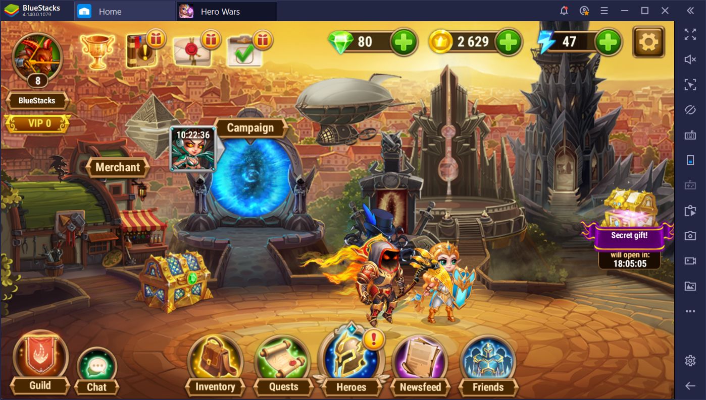 BlueStacks Guide for Hero Wars