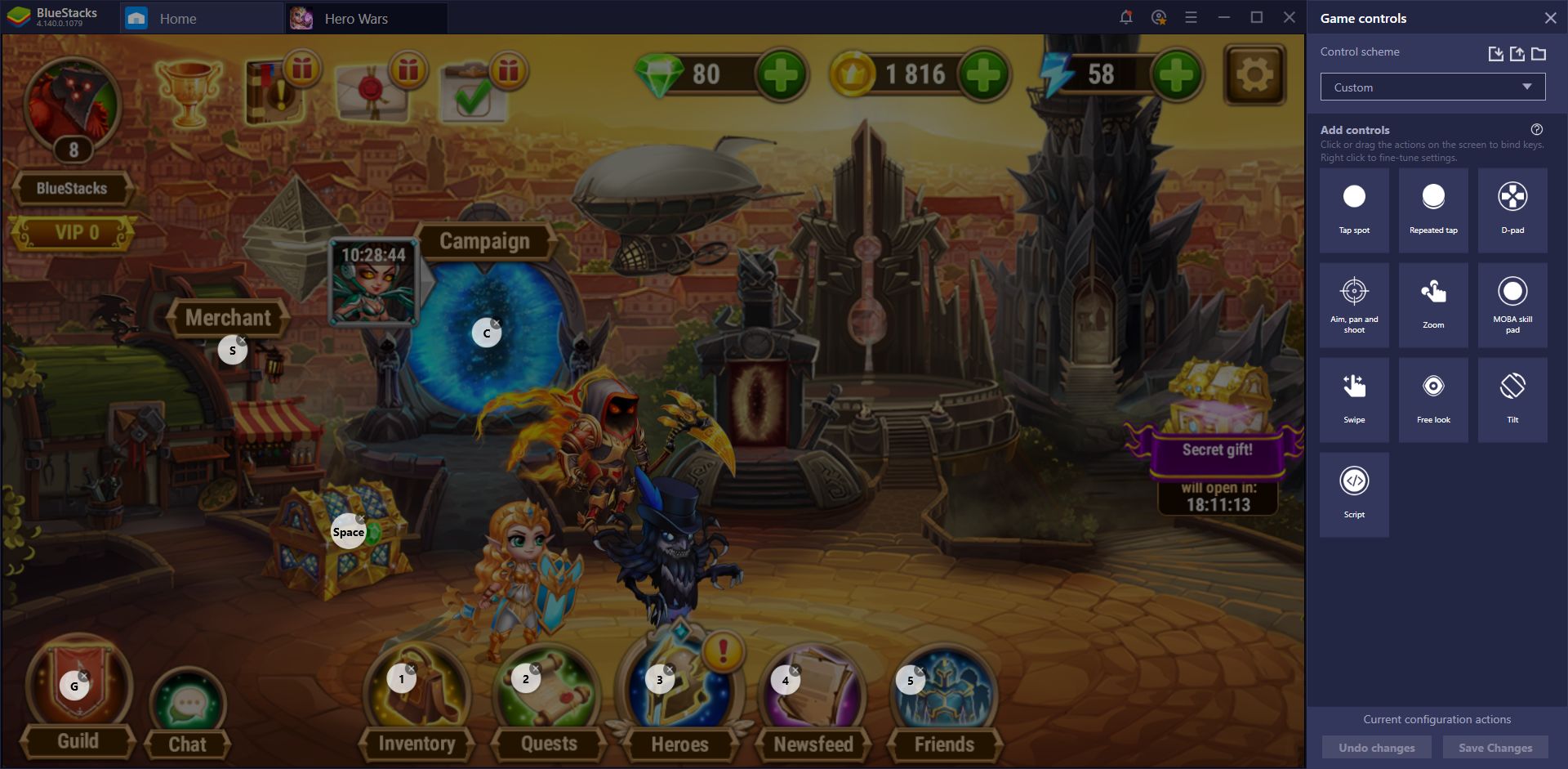 BlueStacks Guide for Hero Wars