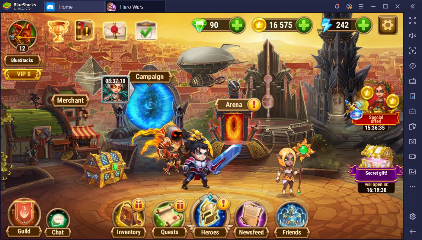 unlock characters in epic war 5