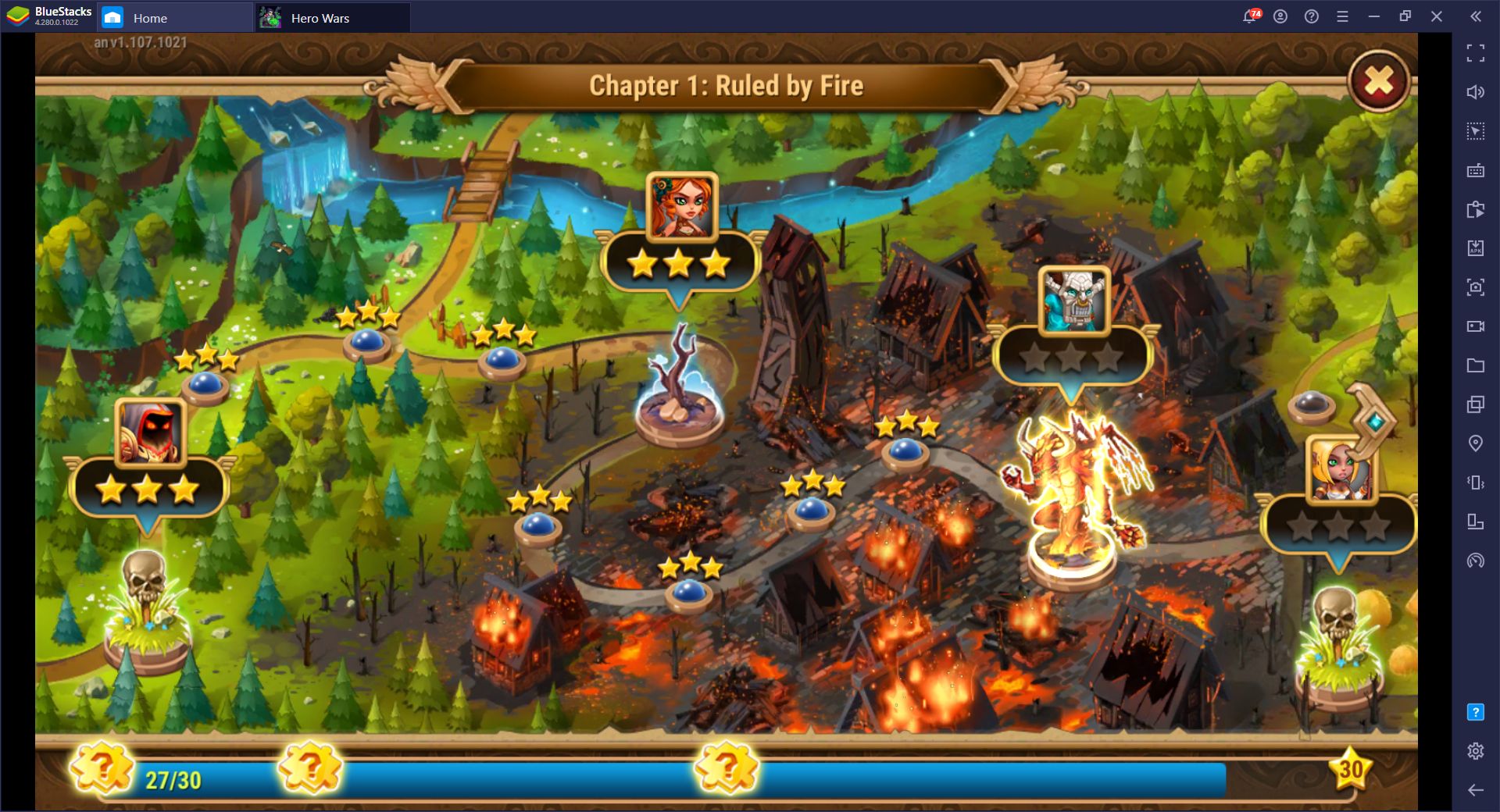 BlueStacks ile Hero Wars Oynayın, Avantaj Sizde Olsun